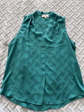 Sleeveless V-Neck Camisole in Teal by Beacon Apparel